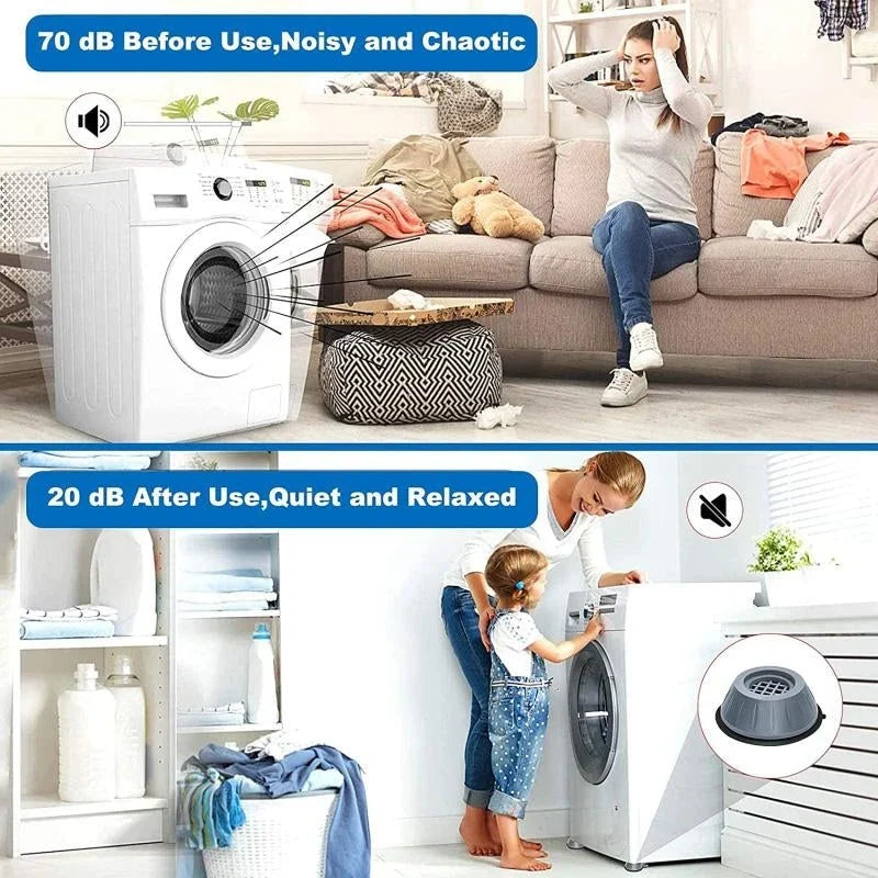 SteadySpin™ Anti Vibration Washing Machine Support(4PCs)