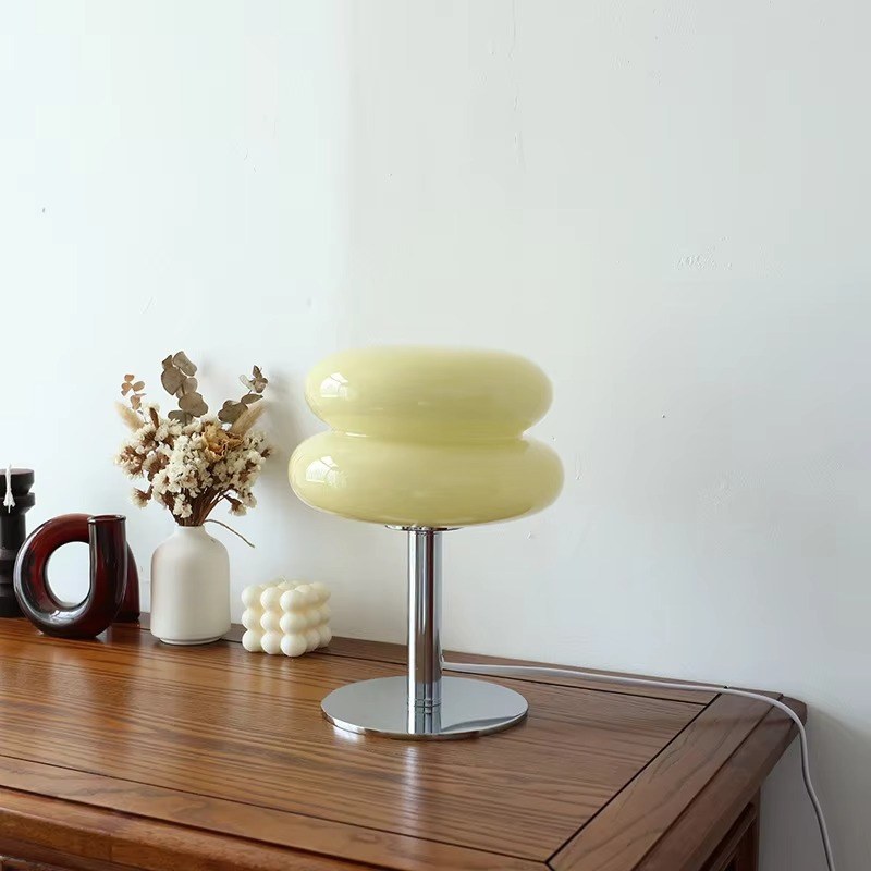 Classic Macaron Glass Table Lamp (4 Colors)