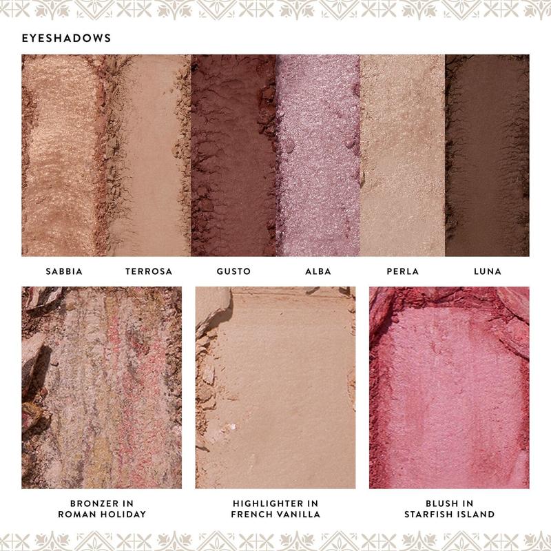 Katobb makeup Kit - Tuscan Dreams includes Baked Multicolor Eyeshadow Palette