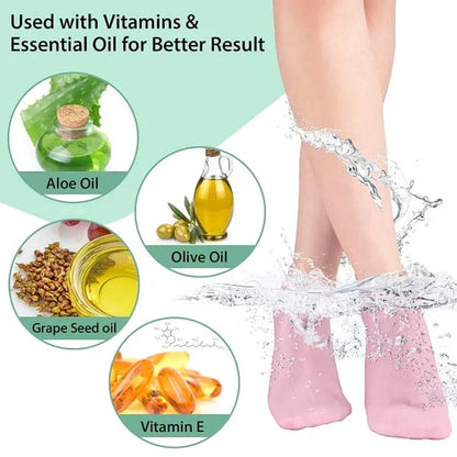 FootLux™ Women's Foot Spa Pedicure Silicone Socks