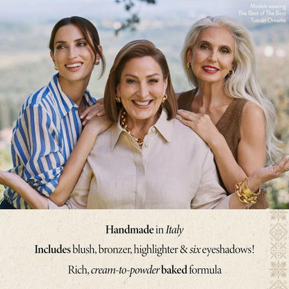 Katobb makeup Kit - Tuscan Dreams includes Baked Multicolor Eyeshadow Palette