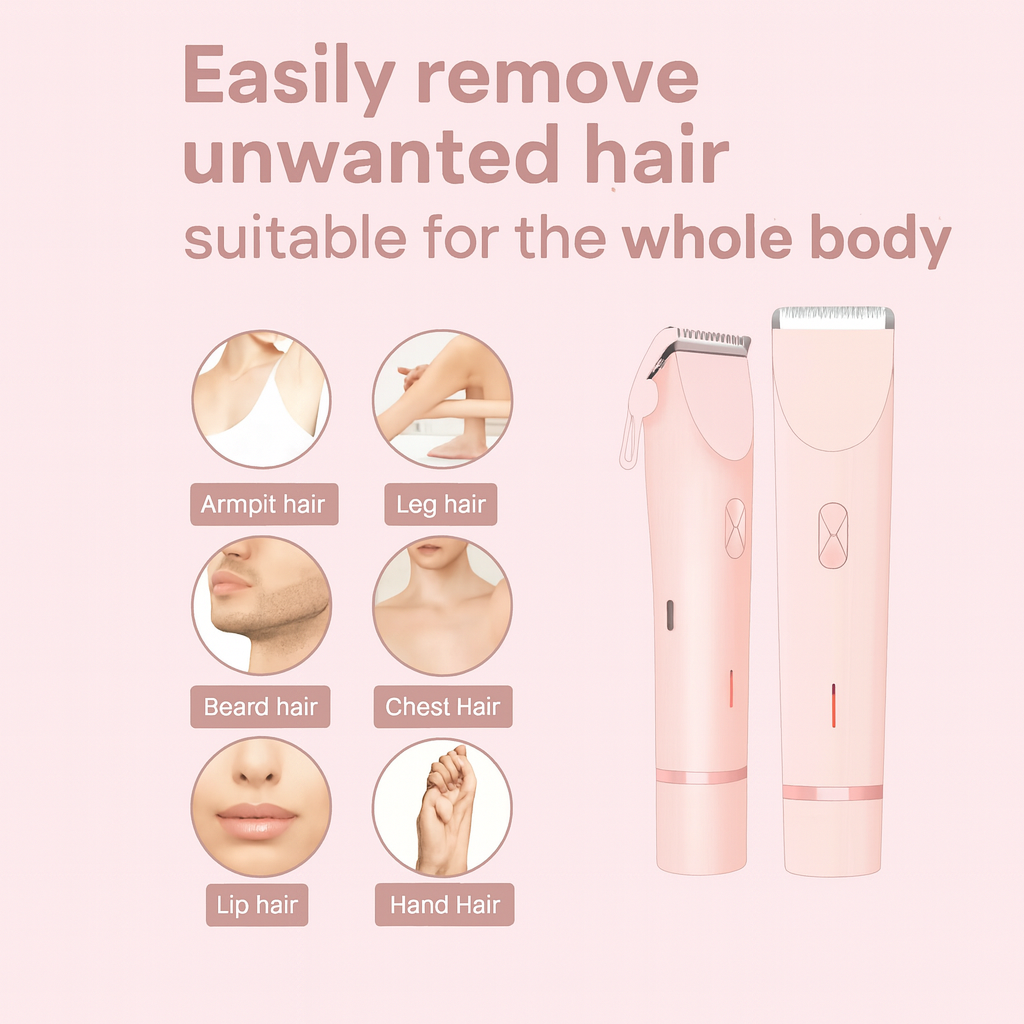 GlowTrim™ – 2-in-1 Bikini & Body Trimmer