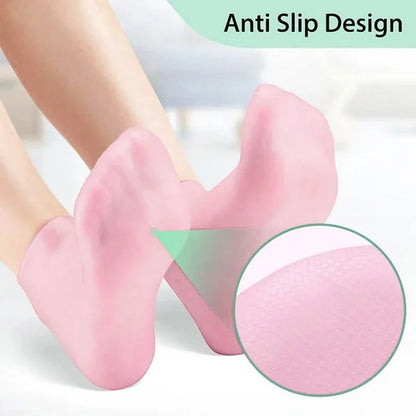 FootLux™ Women's Foot Spa Pedicure Silicone Socks