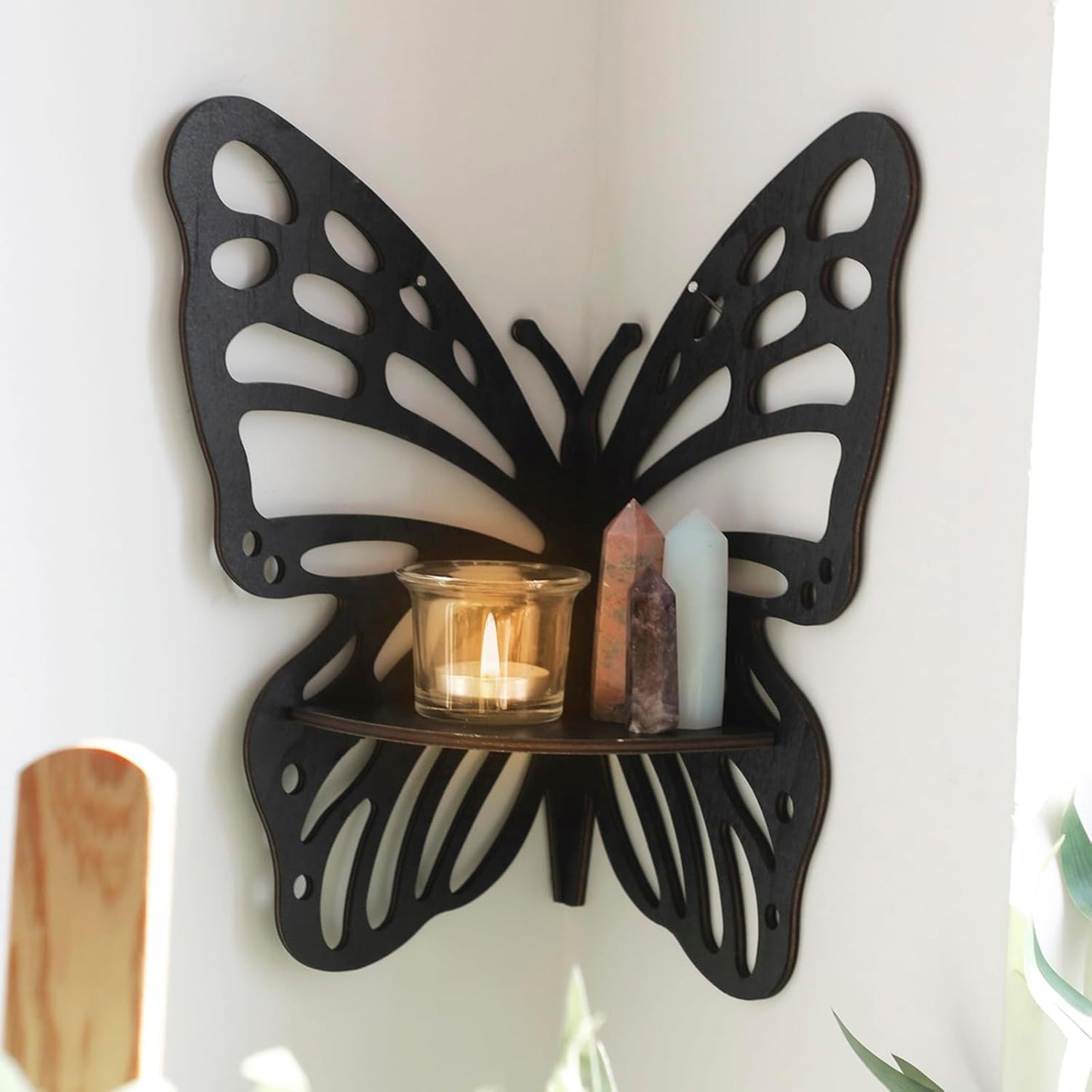 Artilady Kristallregal-Display – Verwandeln Sie Ihren Raum mit Schmetterlings-Eckregalen