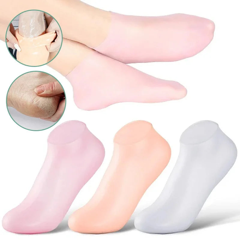 FootLux™ Women's Foot Spa Pedicure Silicone Socks