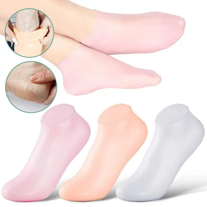 FootLux™ Women's Foot Spa Pedicure Silicone Socks