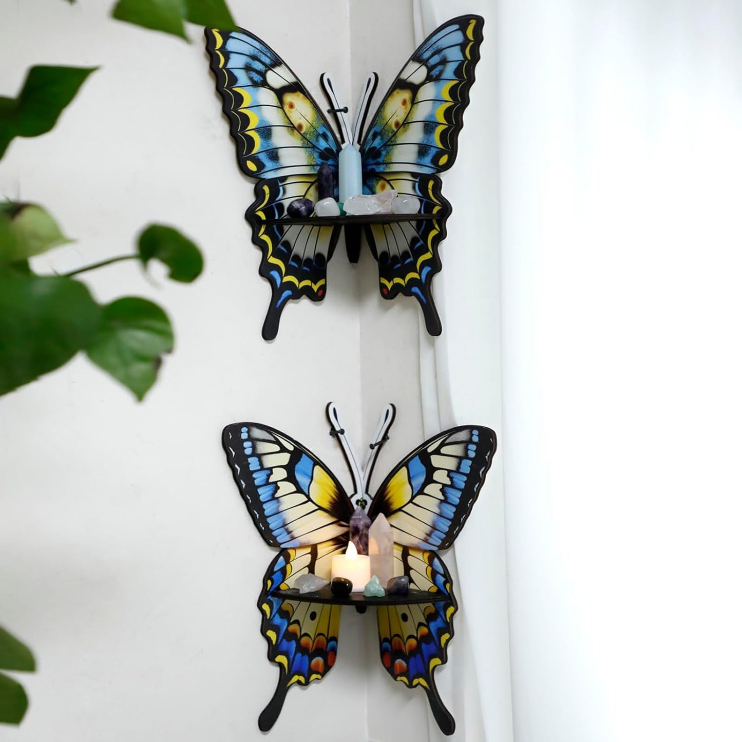 Artilady Kristallregal-Display – Verwandeln Sie Ihren Raum mit Schmetterlings-Eckregalen