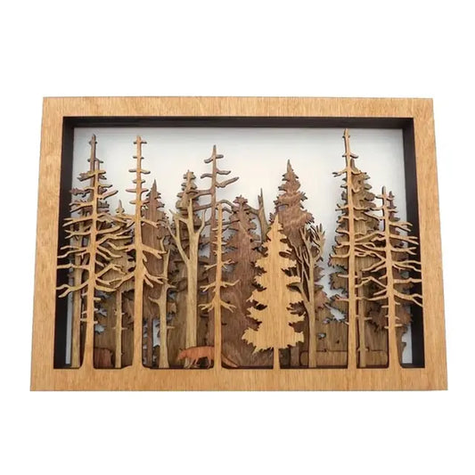 LeafArt™ – Handgefertigte Wald-Wandkunst 