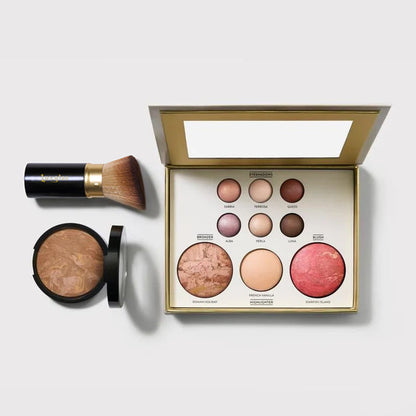 Katobb makeup Kit - Tuscan Dreams includes Baked Multicolor Eyeshadow Palette