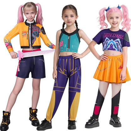 Kpop-inspiriertes Kostümset für Mädchen
