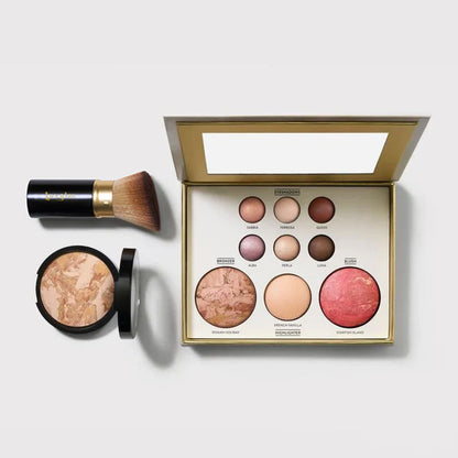 Katobb makeup Kit - Tuscan Dreams includes Baked Multicolor Eyeshadow Palette