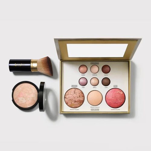 Katobb makeup Kit - Tuscan Dreams includes Baked Multicolor Eyeshadow Palette