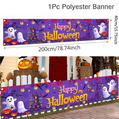 Fröhliches Halloween-Banner 