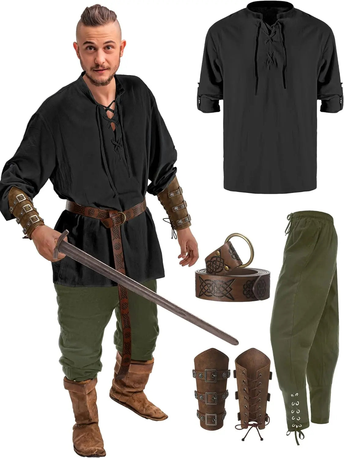 Renaissance-Piratenkostüm-Set 