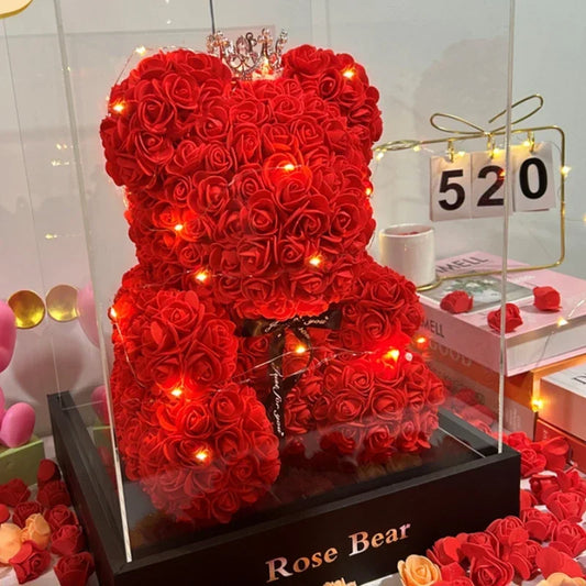 Ewiger Rosen-Teddybär (25 cm) 