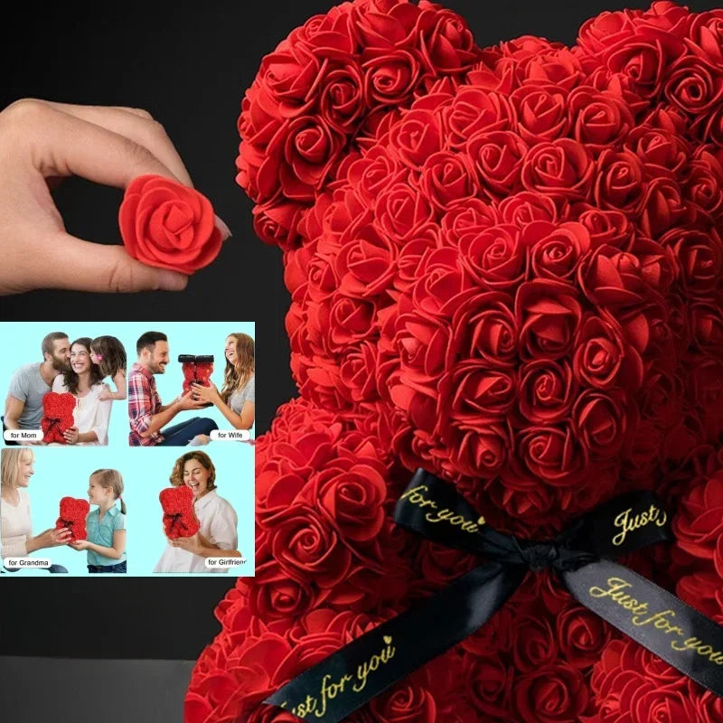 Ewiger Rosen-Teddybär (25 cm) 