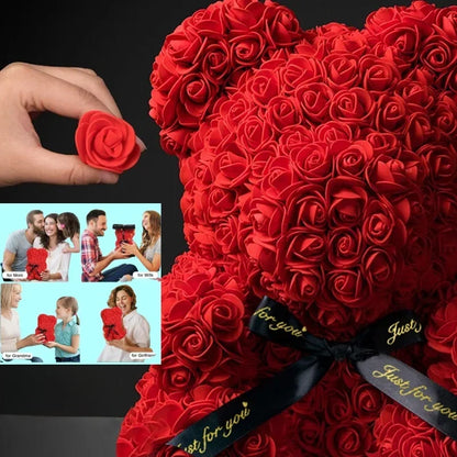 Ewiger Rosen-Teddybär (25 cm) 