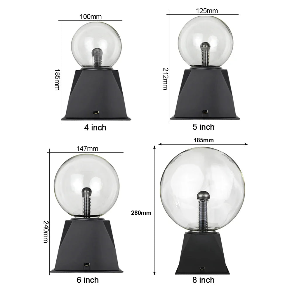 LED Magic Plasma Ball Nachtlicht Lampe 