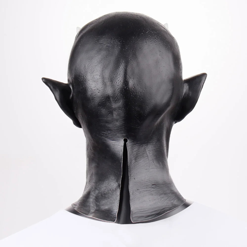 Schwarze Dämonenhornmaske