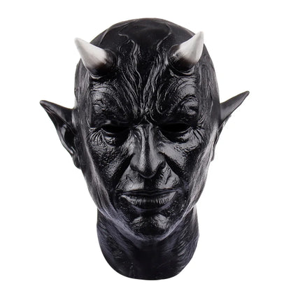 Schwarze Dämonenhornmaske